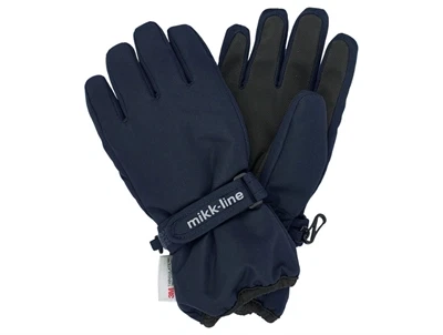Mikk-Line handsker i mørkeblå nuance med velcro