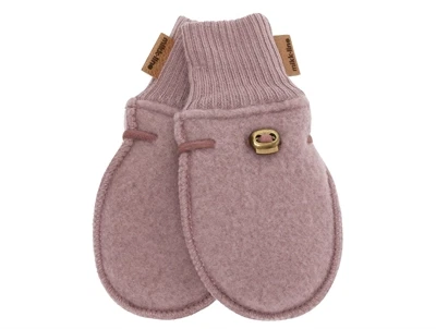 Mikk-Line uld luffer i twilight mauve set forfra