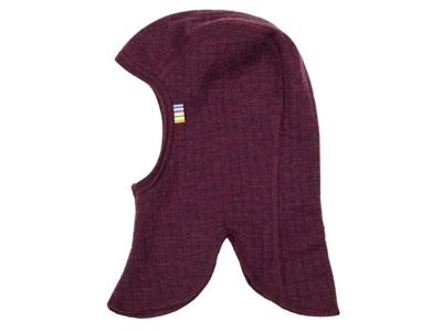 Joha elefanthue i blommefarvet merinould med dobbelt lag  