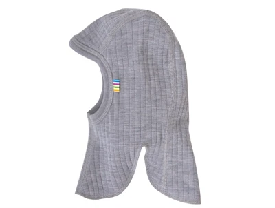 Joha elefanthue i lysegrå med dobbelt lag uld