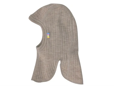 Joha elefanthue i sesame melange med dobbelt lag uld