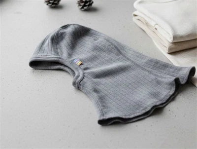 Joha elefanthue lysegrå meleret i uld