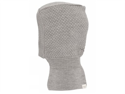 MP Oslo elefanthue lysebrun melange i merinould med bomuldsfoer