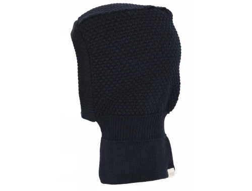 mpKids Oslo balaclava i navy af merinould med bomuldsfoer