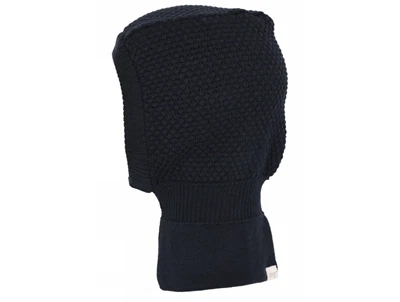 mpKids Oslo balaclava i navy af merinould med bomuldsfoer