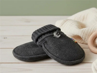 Joha vanter mørkegrå i uld med elastiklukning