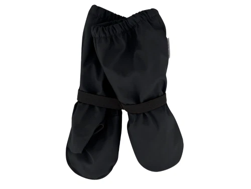 Mikk-Line regnhandsker sort med fleecefoer og elastik