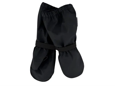 Mikk-Line regnhandsker sort med fleecefoer og elastik