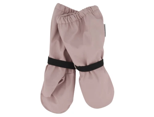 Mikk-Line regnvanter i adobe rose med sort elastik