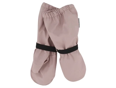 Mikk-Line regnvanter i adobe rose med sort elastik