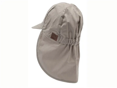Mikk-line solhat med lang nakkeskygge i beige