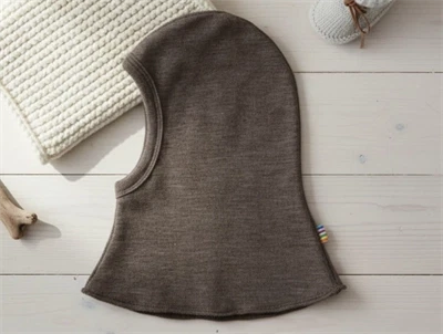 Joha elefanthue merinould/silke brun melange med dobbelt lag