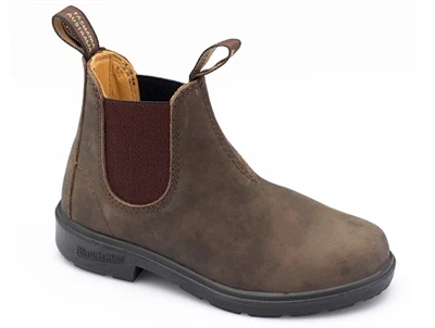 Blundstone Blunnies børne chelsea støvle rustik brun læder