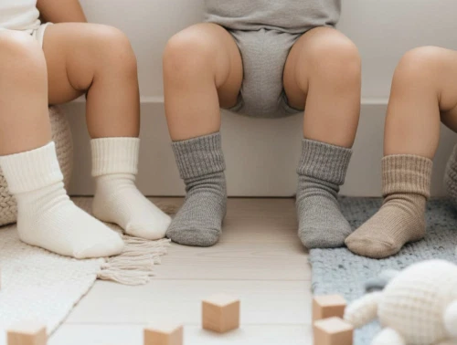 MP strømper grå meleret mix bomuld (3-pak)