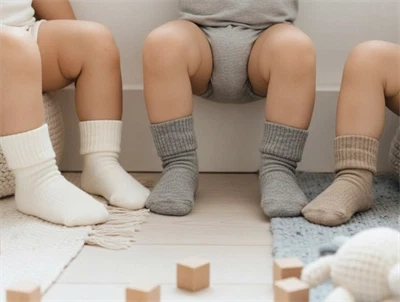 MP strømper grå meleret mix bomuld (3-pak)