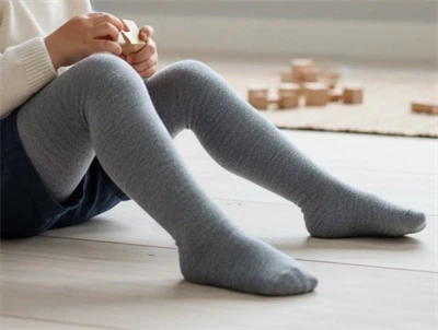 MP strømpebukser uld/bomuld grey