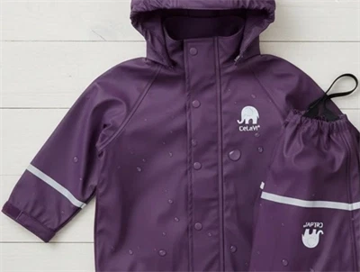 CeLaVi regntøj bukser og jakke blackberry wine