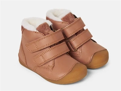 Bundgaard Petit vinterbegyndersko cognac med uldfoer