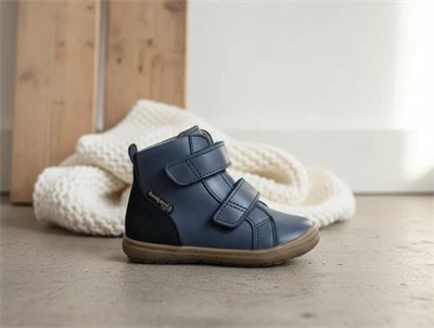 Bundgaard vintersneaker Storm navy med velcro og TEX