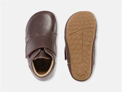 Bundgaard Tannu hjemmesko mørkebrun med velcro