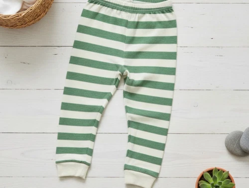 CeLaVi leggings elm green striber viskose/merinould