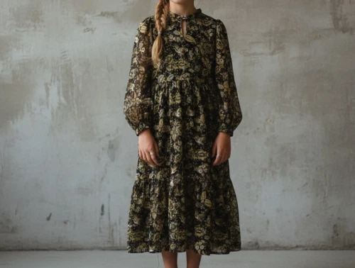 Sofie Schnoor Girls kjole black flower