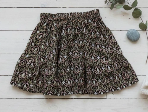 Sofie Schnoor Girls nederdel sort mønster