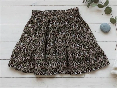 Sofie Schnoor Girls nederdel sort mønster