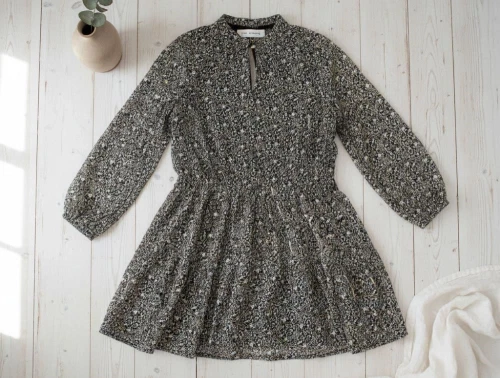 Sofie Schnoor Girls kjole sort mønster