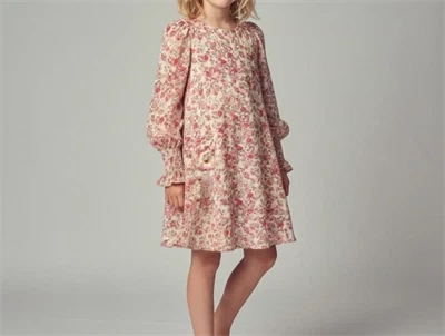 Sofie Schnoor Girls kjole bright pink blomster