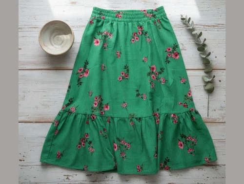 Sofie Schnoor Girls nederdel grøn blomster