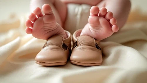 Korrekt størrelse babysko giver glade babyfødder