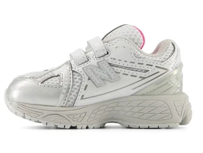 New Balance 1906 sneaker sølv med velcro og mesh