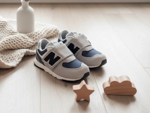 New Balance 574 sneaker lone star grey med velcrolukning