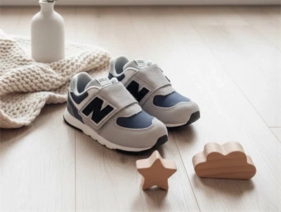 New Balance 574 sneaker lone star grey med velcrolukning