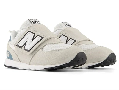 New Balance 574 prewalker sneaker i grå nuance med velcrolukning