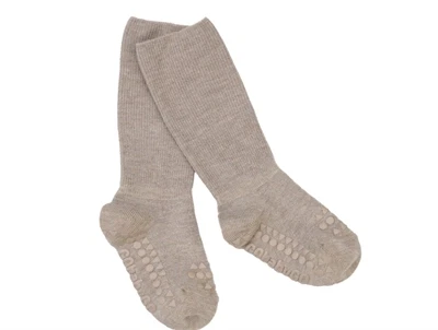 GoBabyGo skridsikre bambusstrømper i sand