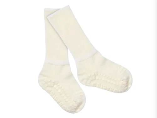 GoBabyGo skridsikre merinouldstrømper i snowflake