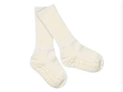 GoBabyGo skridsikre merinouldstrømper i snowflake