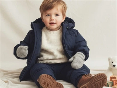 Liewood midnight navy puffer vinterjakke Polle