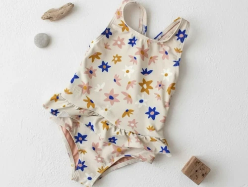 Liewood flower market sandy mix badedragt Amara UPF 40+