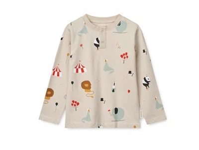 Liewood Wilhelm pyjamas i sandy med cirkusprint