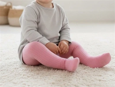 Minipop strømpebukser light pink