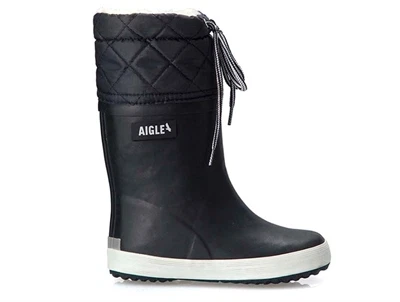 Aigle Giboulee vintergummistøvle blå- marine blanc
