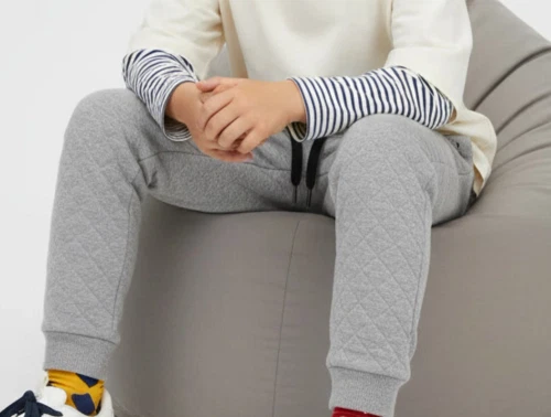 Petit by Sofie Schnoor bukser quilt grey melange