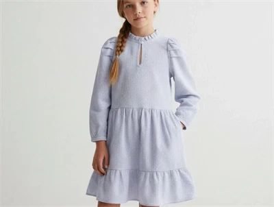 Sofie Schnoor Girls kjole Fantasia blue striber