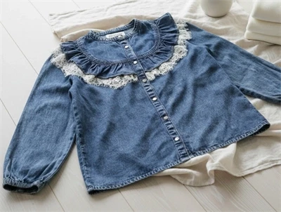 Sofie Schnoor Girls denimskjorte blue