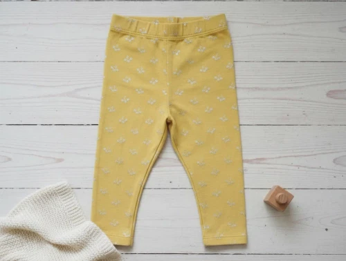 Petit by Sofie Schnoor leggings Lily gul kirsebær glitter