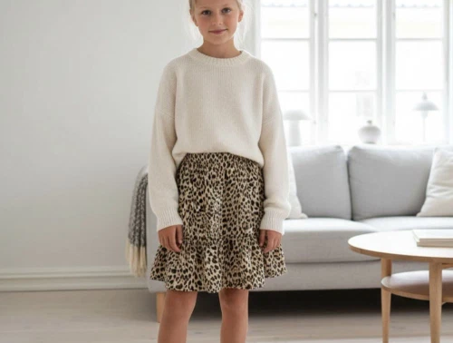 Sofie Schnoor Girls nederdel leopard