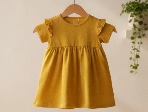 Petit by Sofie Schnoor kjole Synne mustard print